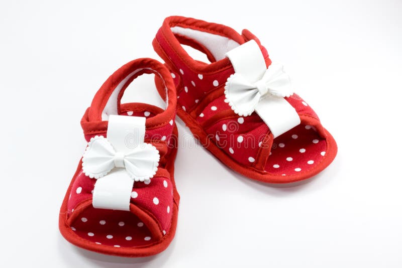 Baby shoe red stock image. Image of white, baby, design 15630955
