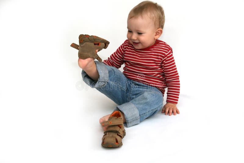 Baby and shoes
