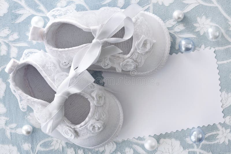 Baby shoes stock photo