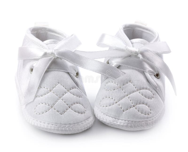 White shoes for small baby stock image. Image of shoes 37019067