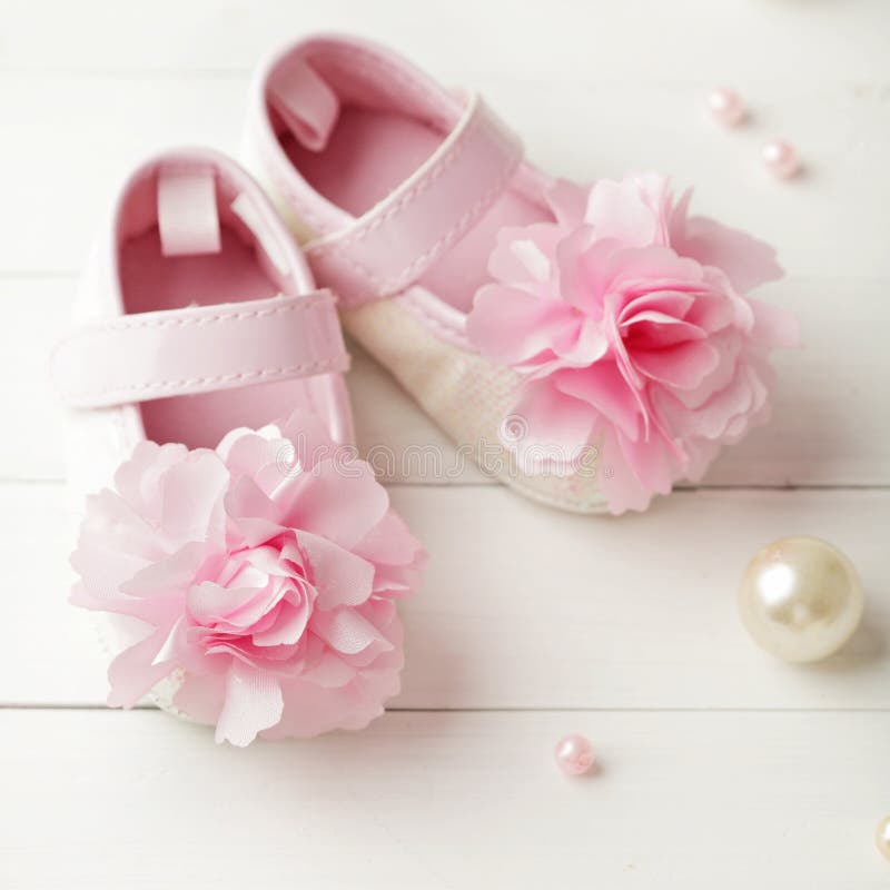 Baby shoes stock photos