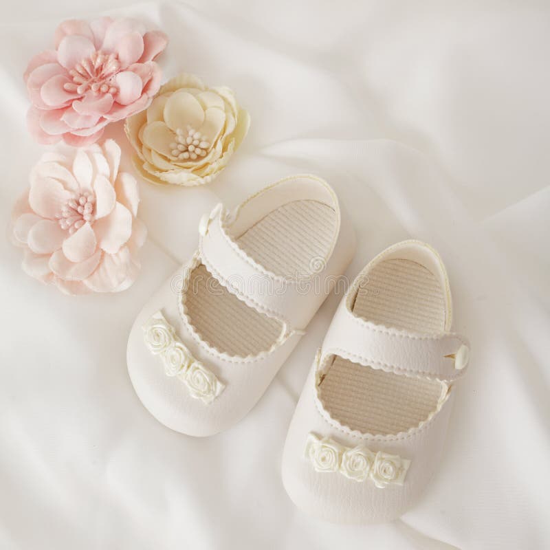 Baby shoes stock image