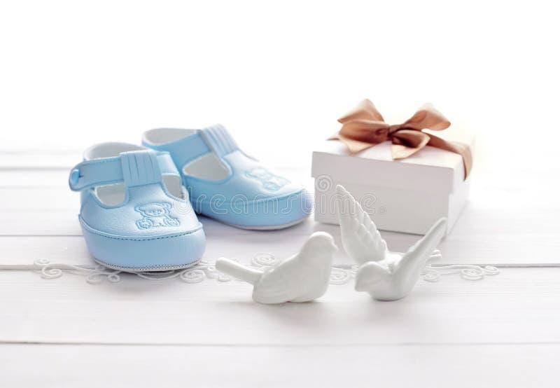 Baby shoes royalty free stock image