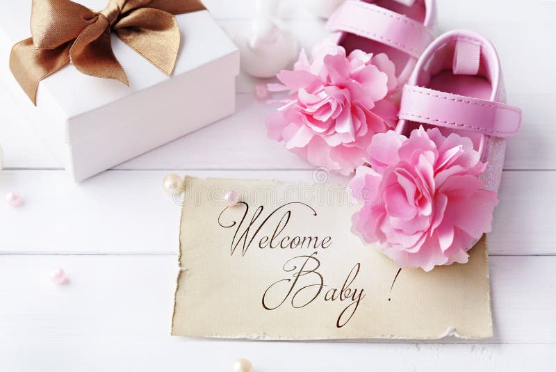 Baby shoes stock photo