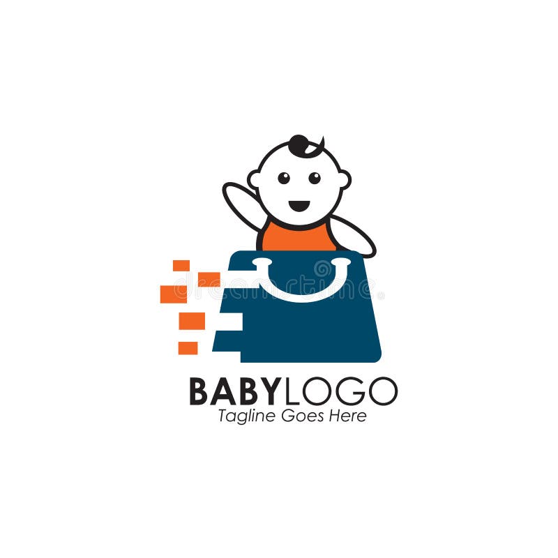 Baby Shop Logo Design Vector Illustration Template Stock Vector ...