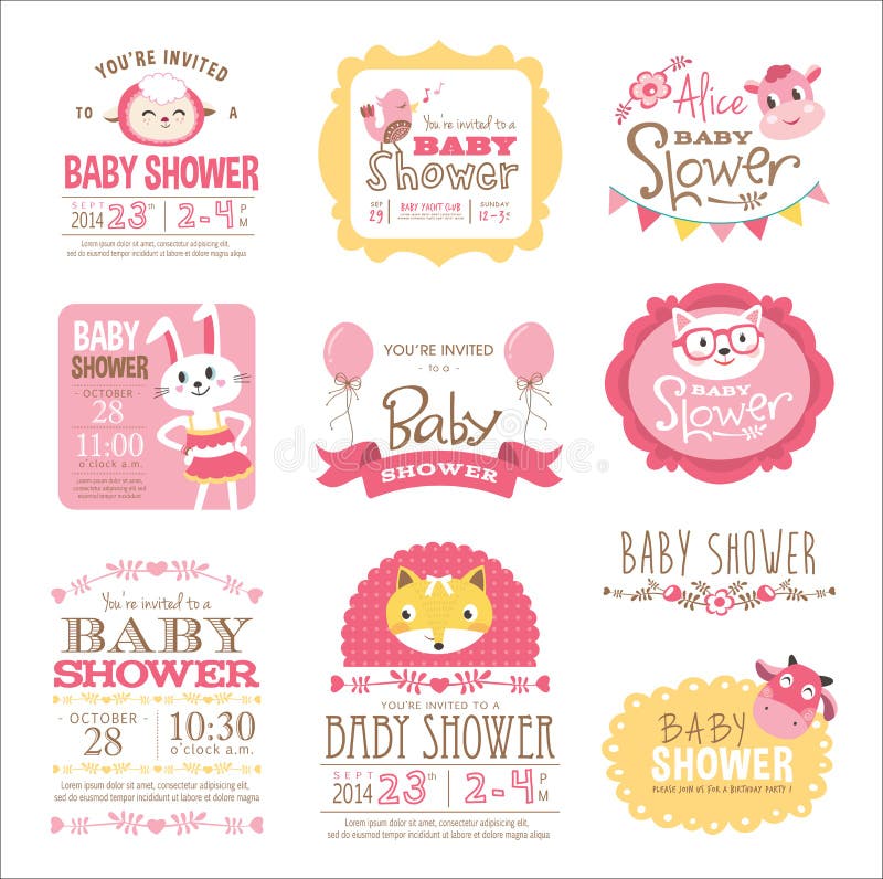 Baby Shower royalty free illustration Baby Shower royalty free illustration