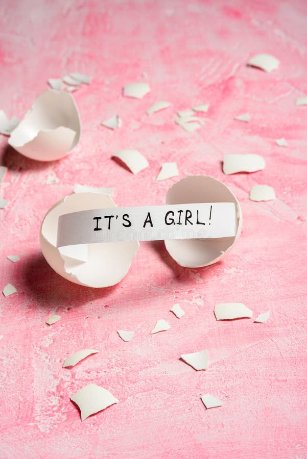 Baby shower concept. Girl, pink stock photography Baby shower concept. Girl, pink stock photography