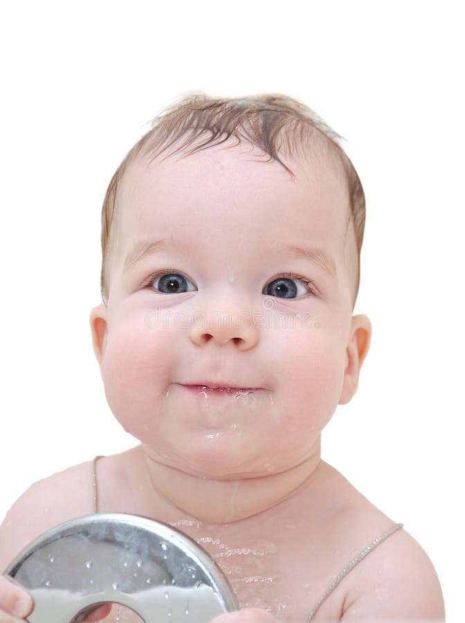 Shower portraits stock photo. Image of breasts, woman 1181572