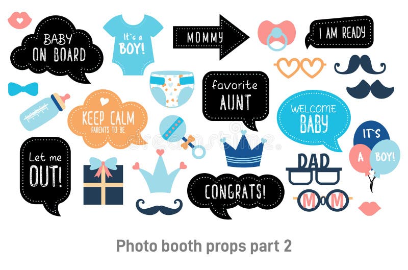 baby-shower-props-stock-illustrations-117-baby-shower-props-stock