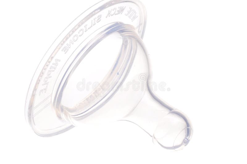 Baby Silicone Nipple Isolated on White Stock Image Image of silicone