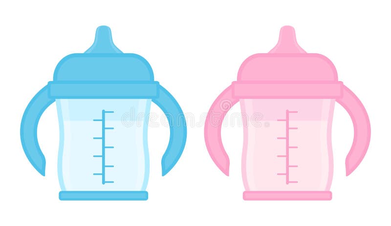 sippy cup set cartoon. baby toddler, bottle kid, water child, feeding straw  sippy cup sign. isolated symbol vector illustration Stock Vector Image &  Art - Alamy