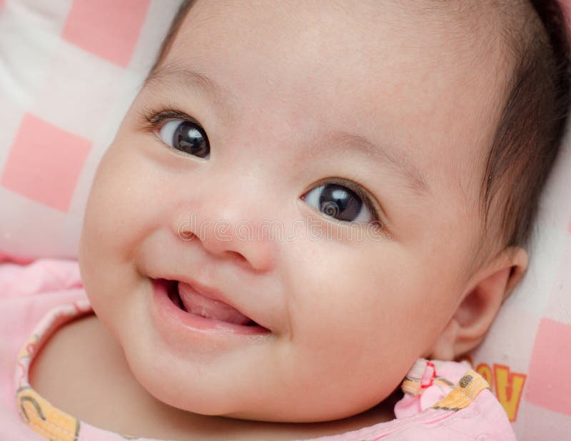 Baby smile stock photo. Image of thailand, looking, childhood - 34751120