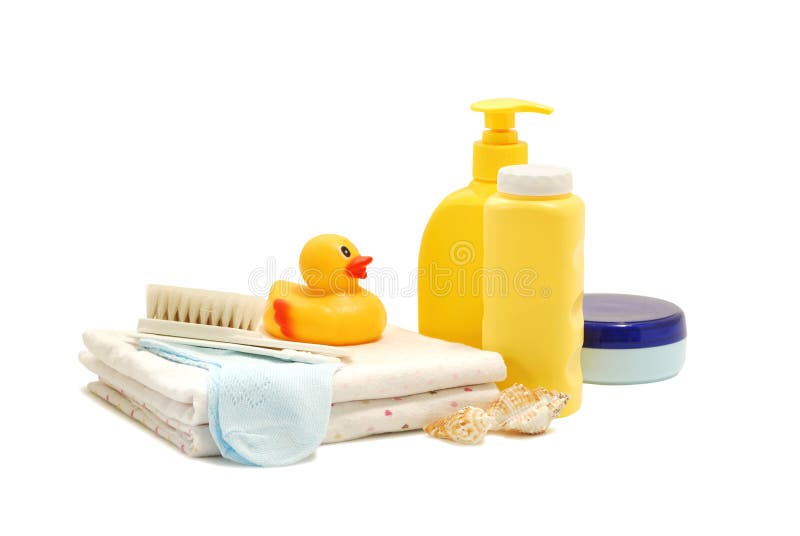 Baby soap, talcum powder, cream and other bathroom accessories
