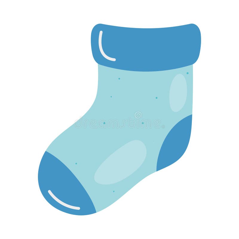 Baby Sock outline icon stock vector. Illustration of line - 127180192