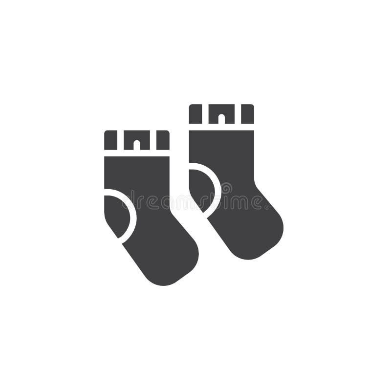 Baby Socks Line Icon - IconBunny