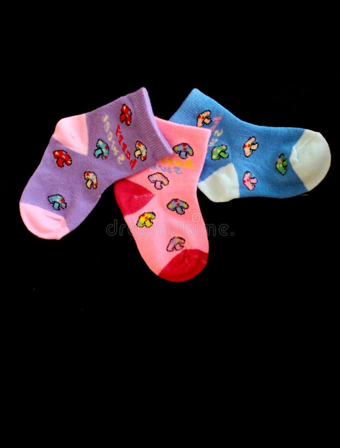 Baby Socks, Pair of Cute Baby Socks Stock Photo Image of booties