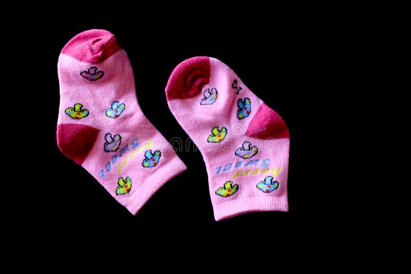 Baby Socks, Pair of Cute Baby Socks Stock Photo Image of booties