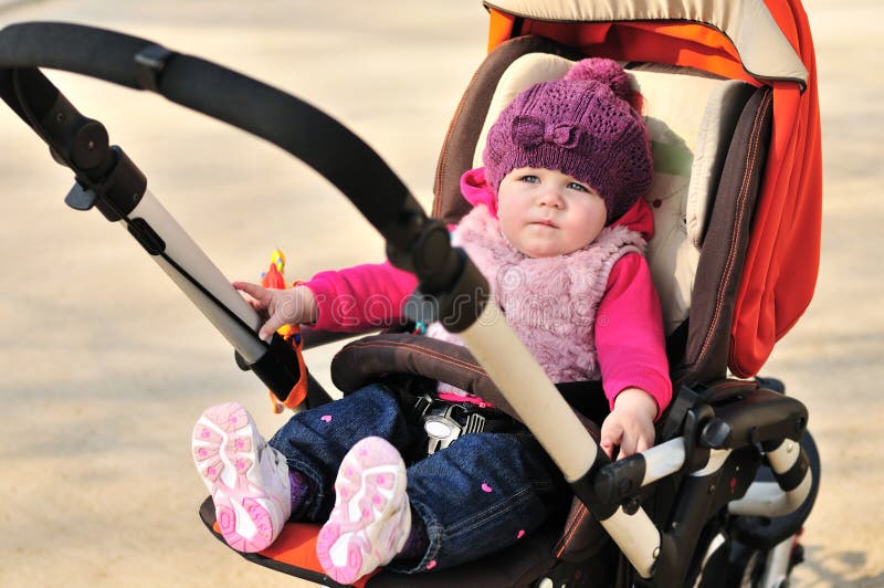 First Steps in a Baby Walker Stock Photo Image of colorful, little