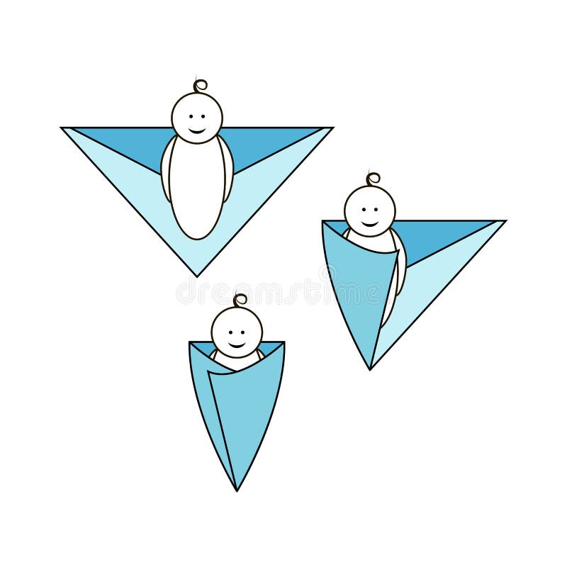 Baby Swaddling Illustration Stock Vector Illustration of swaddle