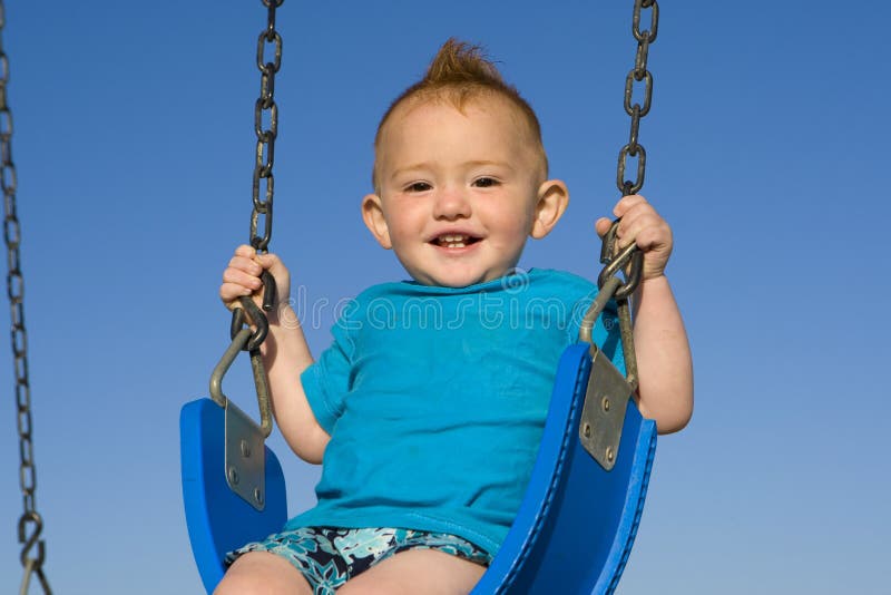 Baby swing stock image. Image of happiness, chain, active 10493191