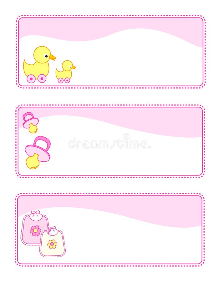 Baby tags / banners vector illustration