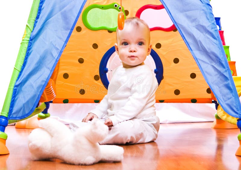 Baby in the tent stock image. Image of eyes, little, white - 13101135 Baby in the tent stock image. Image of eyes, little, white - 13101135