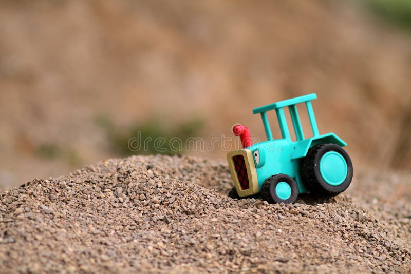 Baby tractor toy stock photo. Image of colored, sport 18084750