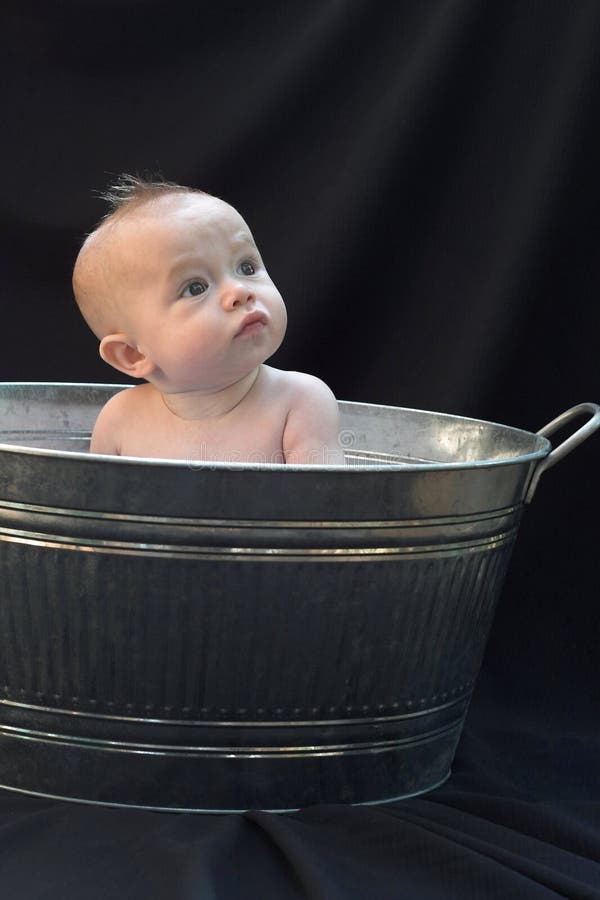 Baby In Tub Picture. Image 1926223