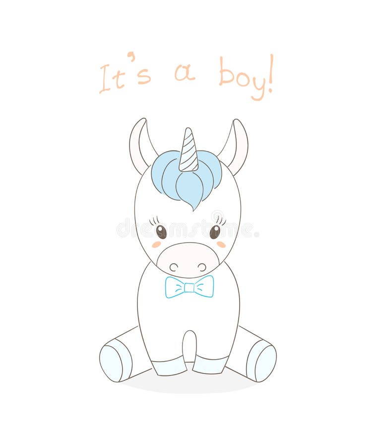 Baby unicorn boy