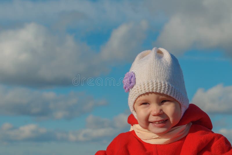 Baby in warm clothes stock image. Image of clothing, children 74200239