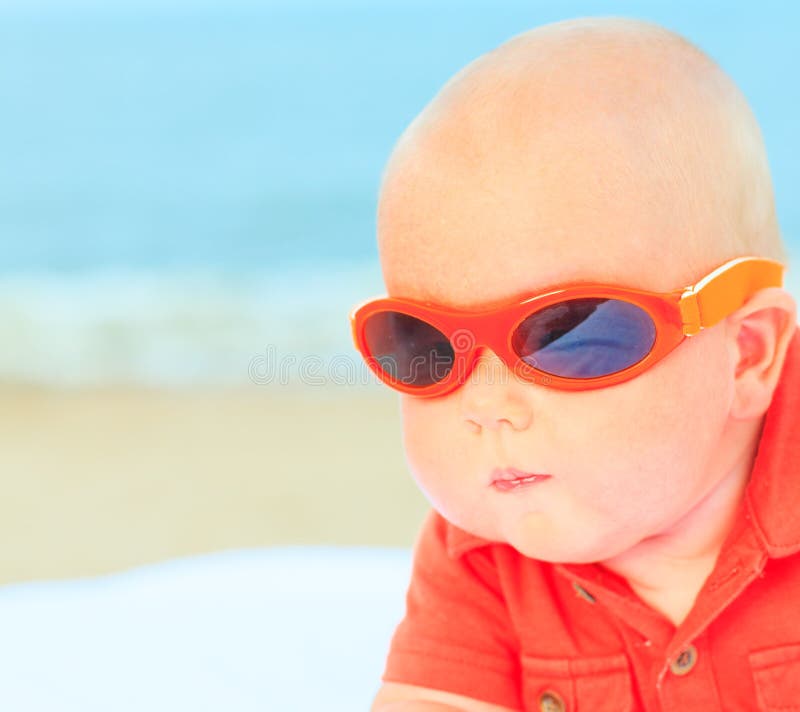 Baby Wearing Sunglasses Stock Image Image Of Child Nature 35616715