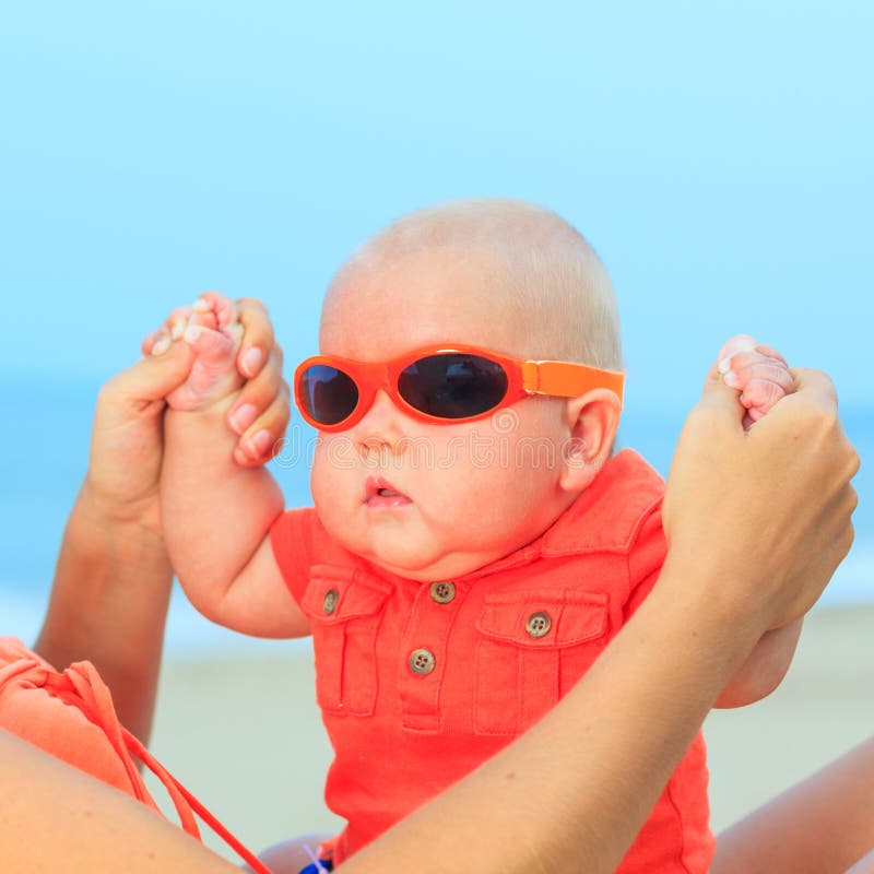 Baby Wearing Sunglasses Stock Photo Image Of Background 37446488