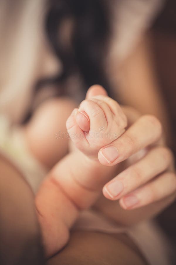 Babyhand, die leicht den Finger des Erwachsenen hält stockbilder Babyhand, die leicht den Finger des Erwachsenen hält stockbilder