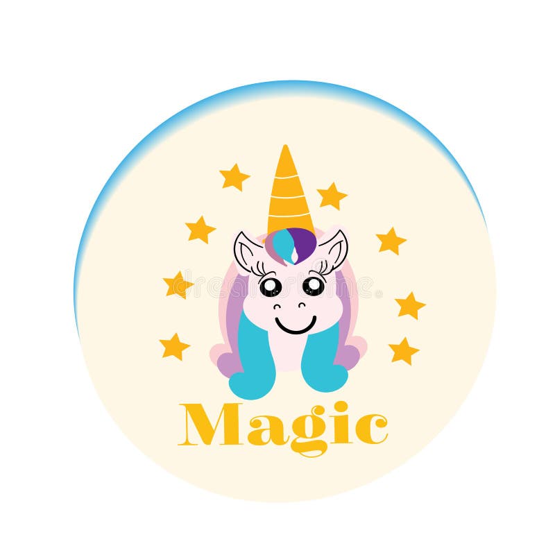 Babyparty-Gruß-Karte mit nettem Karikatur-Einhornmädchen lizenzfreie abbildung Babyparty-Gruß-Karte mit nettem Karikatur-Einhornmädchen lizenzfreie abbildung
