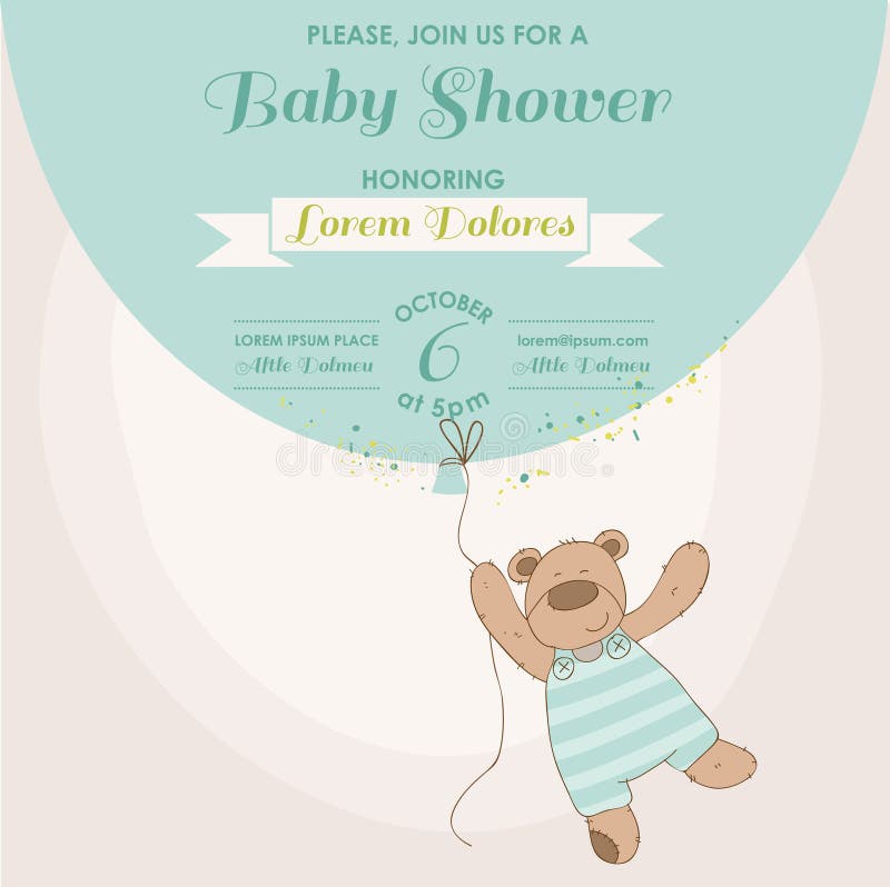 Babyparty-Karte - Baby-Häschen Vektor Abbildung - Illustration von