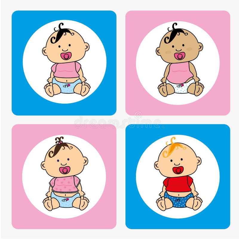 Babys vector illustratie Babys vector illustratie