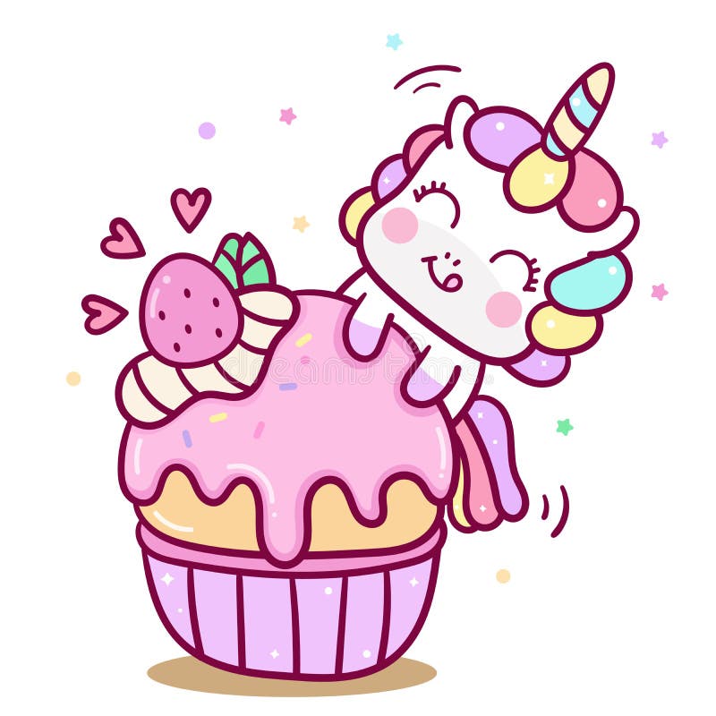 Babyshower Delicieux De Dessert De Licorne De Vecteur De Gateau De Carte D Anniversaire De Kawaii De Bande Dessinee Mignonne De P Illustration De Vecteur Illustration Du Main Charmer