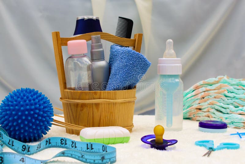 Babyzubehör lizenzfreies stockbild Babyzubehör lizenzfreies stockbild