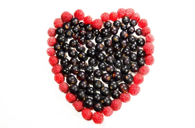 Download Bacche Sotto Forma Di Cuore Fotografia Stock - Immagine di vitamina, raccolta: 56882056