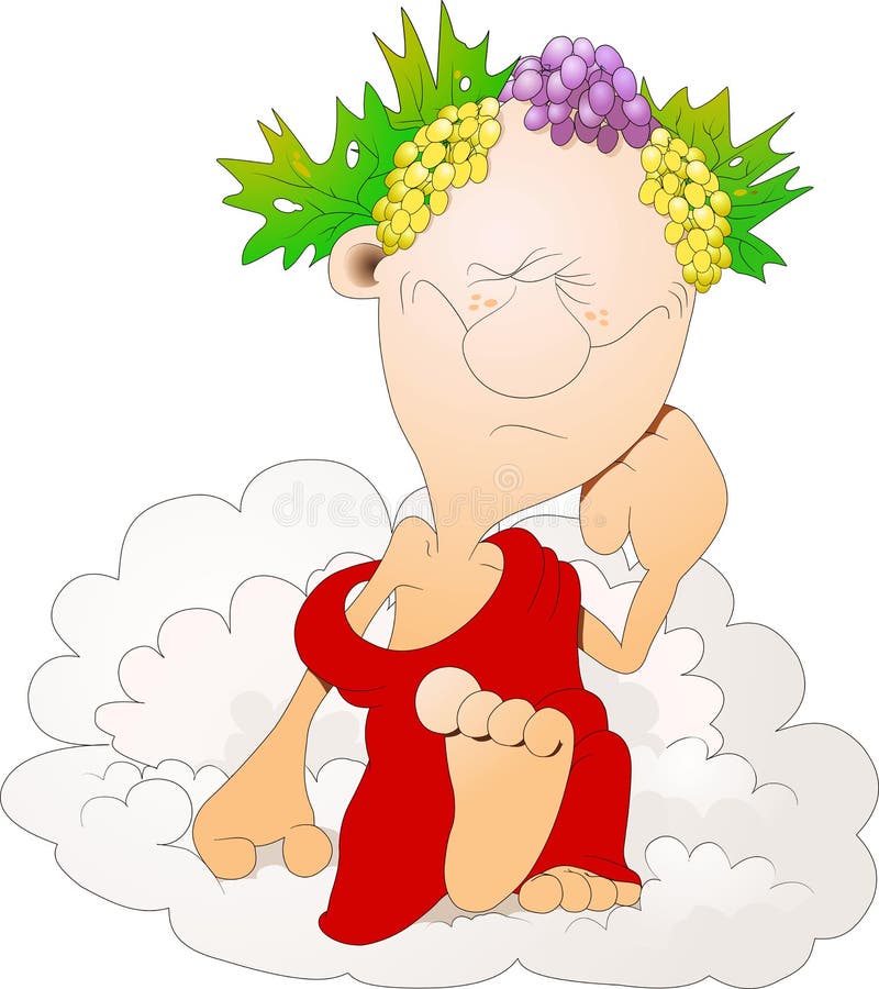 Bacchus stock illustratie Bacchus stock illustratie
