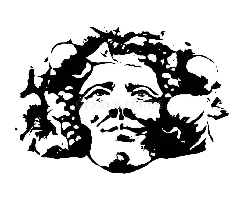 Bacchus (Dionysus) stock illustratie Bacchus (Dionysus) stock illustratie