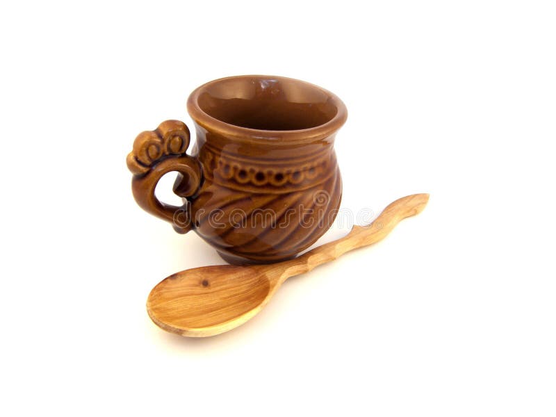 Bacia da argila foto de stock Bacia da argila foto de stock