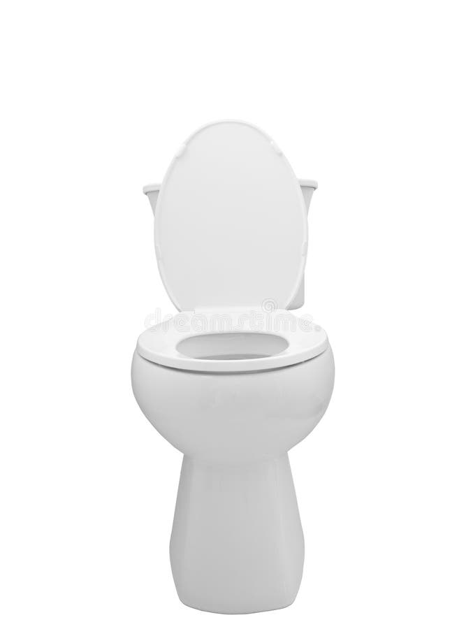 Toilet bowl on white background. Toilet bowl on white background