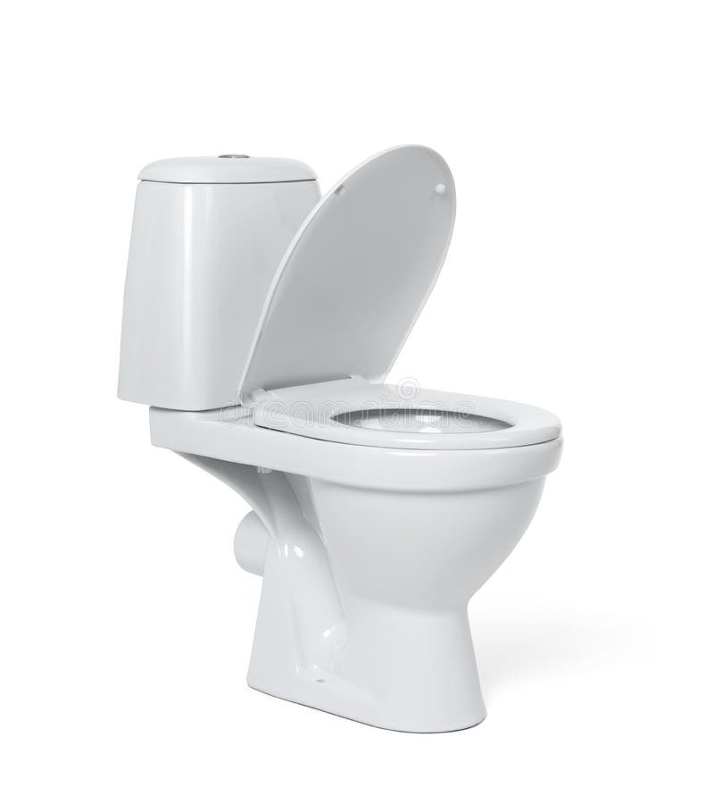 Toilet bowl isolated on white background. File contains a path to isolation. Toilet bowl isolated on white background. File contains a path to isolation