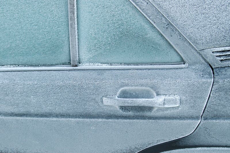 Back Door Frozen Shut Stock Photo Image Of Harsh Icicles 54244