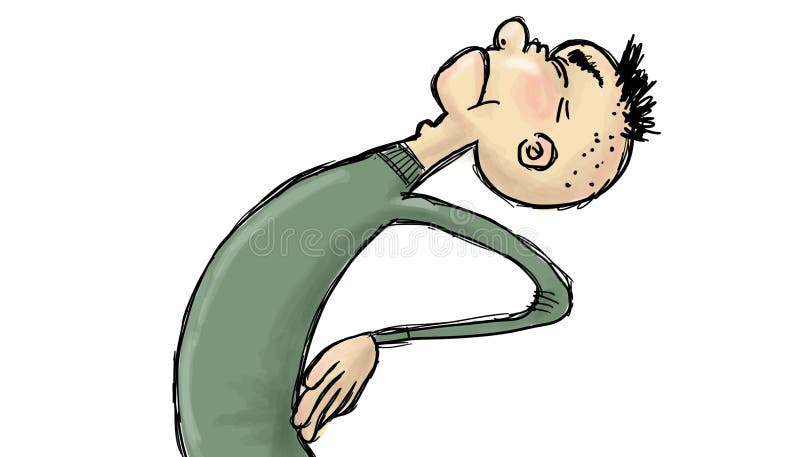 Back pain illustration vector illustration Back pain illustration vector illustration
