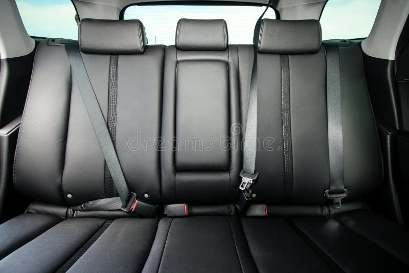 Back passenger seats in modern car