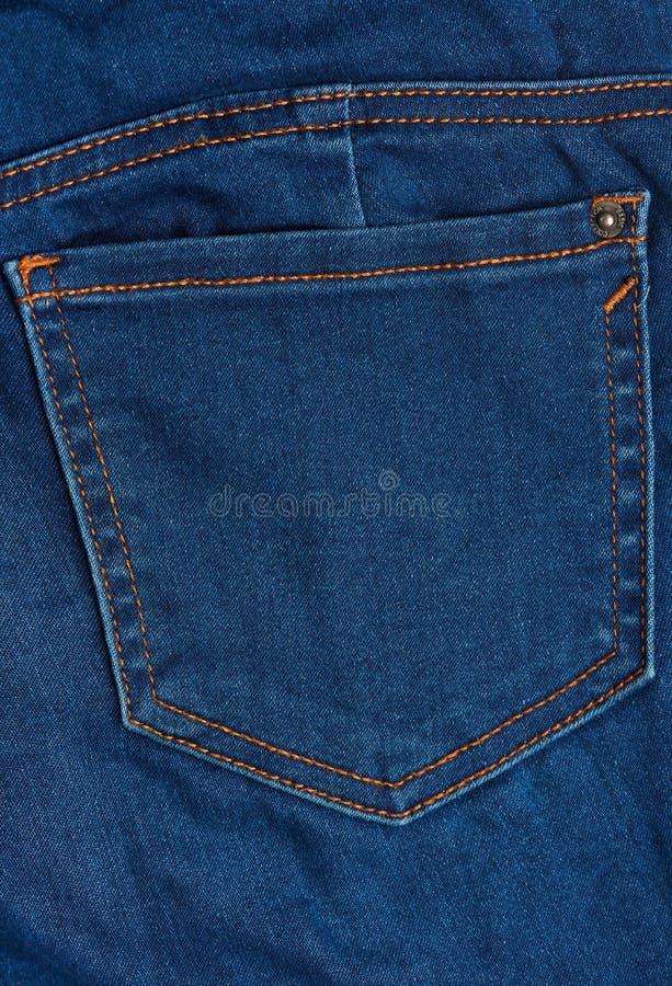 Back pocket of blue jeans stock image. Image of color - 82962627
