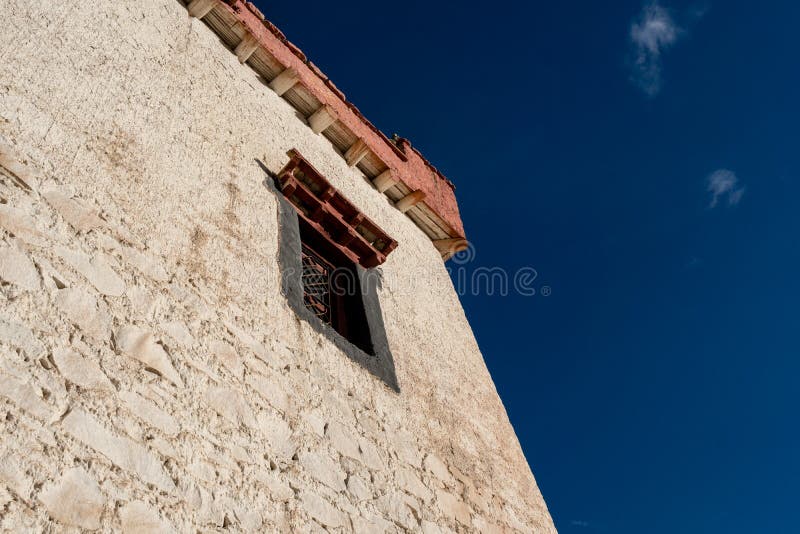 Window on the wall of Shey Palace Leh Ladakh ,Jammu and Kashmir , India stock image Window on the wall of Shey Palace Leh Ladakh ,Jammu and Kashmir , India stock image