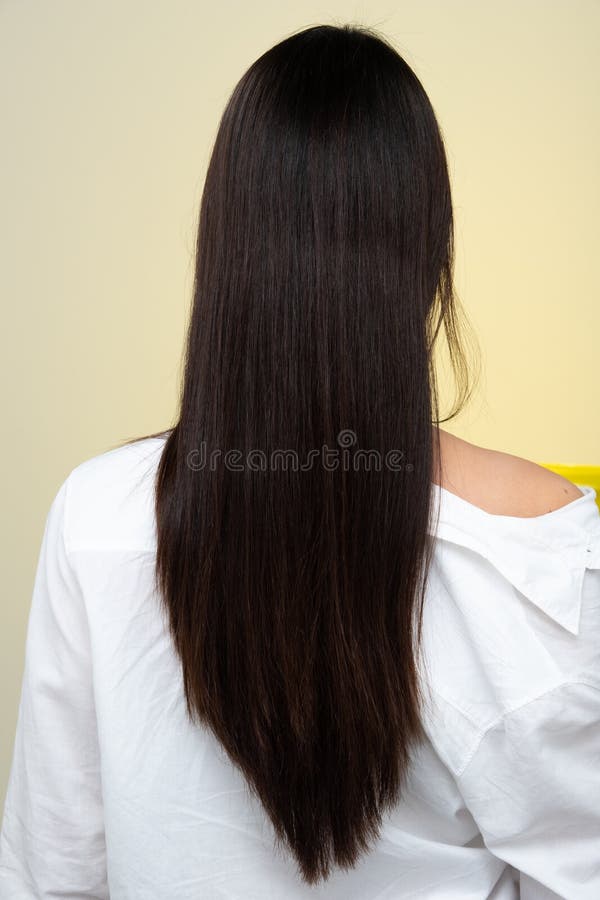 Back Side View of Women To Show Hair Style Stock Image - Image of lipstick,  compare: 157705265